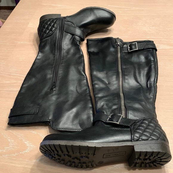 Material Girl Shoes Material Girl Knee High Boots Zipper Both Sides